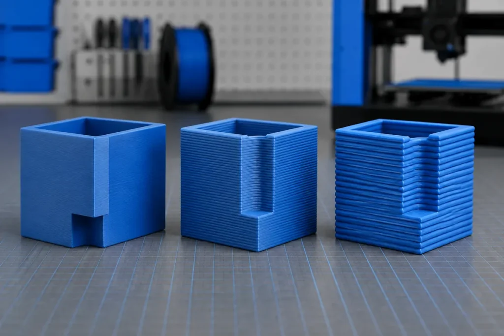 Layer height là gì? Cách chọn chiều cao lớp in 3D theo đầu phun
