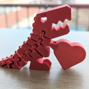 Khủng long T-Rex trái tim Flexi – sản phẩm in 3D